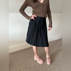 Express Black A-Line Skirt
